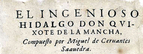 Portada impresa del Quijote de 1605